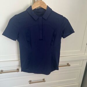 Lululemon quick dry golf/tennis polo true navy sz2